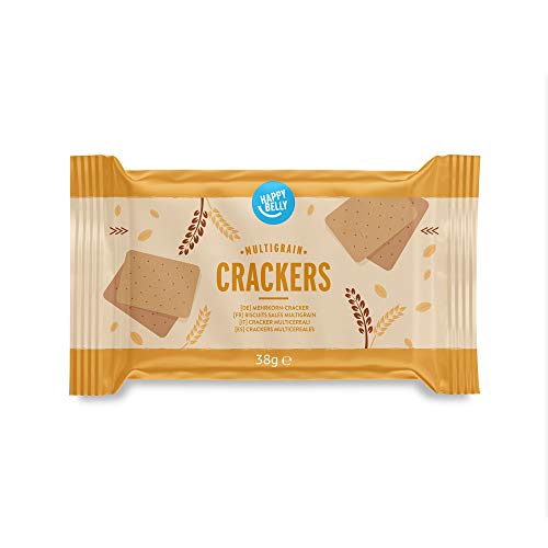 Marca Amazon – Happy Belly – Galletas de espelta con 5 cereales, 4 x 190 g