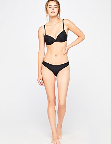 Marca Amazon - IRIS & LILLY BLIC004 sujetadores push up, Negro (Black), 90D (Talla del fabricante: 34D)