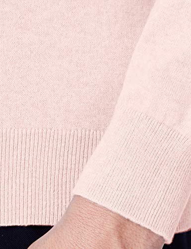 Marca Amazon - MERAKI Jersey de Algodón Hombre Cuello Redondo, Rosa (Pale Pink), 3XL, Label: 3XL