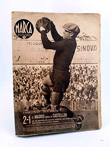 MARCA, SEMANARIO GRÁFICO DE LOS DEPORTES Nº 171. 19 De Mayo De 1942. Copa Del Generalísimo: Madrid - Castellón. Marca