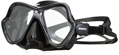 Mares X-Vision - Máscara de Buceo Unisex, Unisex, Color Negro, tamaño Talla única