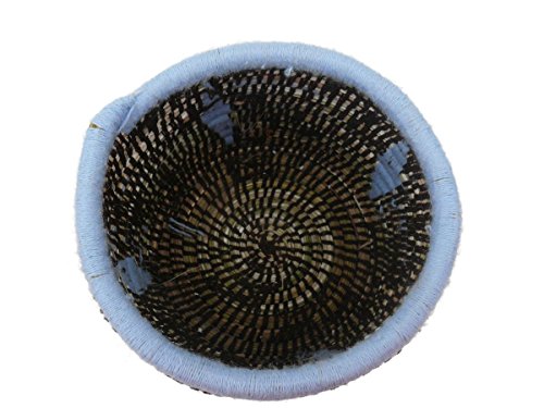 Marrakech Accessoires Cesta de Mimbre con la Cesta Tapa de la Caja de Pan Hecho a Mano África Alrededor de 20 cm x 22 cm