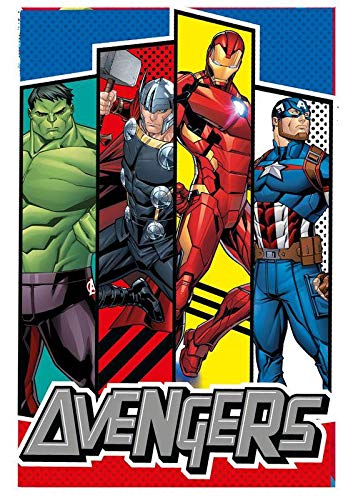 Marvel Polar de Avengers Referencia KD Mantas para Cama Colchas y cubrecamas Textiles del hogar Unisex Adulto, Multicolor (Multicolor), única