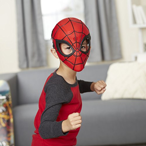 Marvel Spiderman- Spider-Man Máscara Heroica Electrónica - Versión Portuguesa, Talla única (Hasbro E0619EU4)