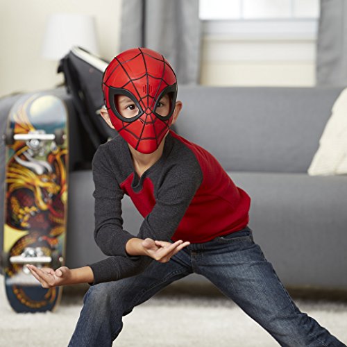 Marvel Spiderman- Spider-Man Máscara Heroica Electrónica - Versión Portuguesa, Talla única (Hasbro E0619EU4)