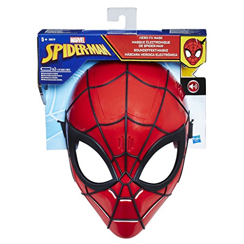 Marvel Spiderman- Spider-Man Máscara Heroica Electrónica - Versión Portuguesa, Talla única (Hasbro E0619EU4)