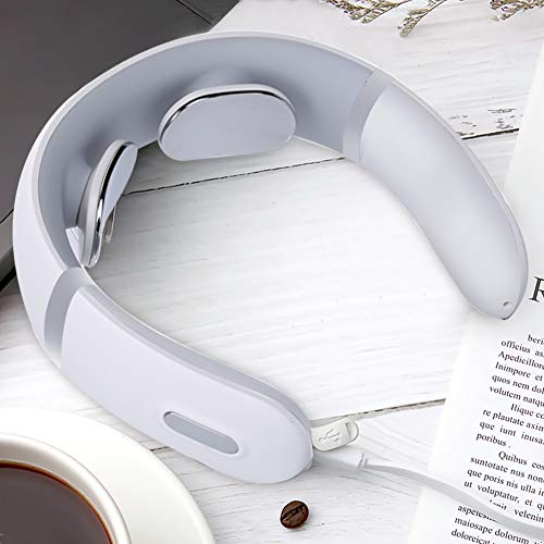 Masajeador de cuello, masajeador de hombro, masajeador de cuello eléctrico, cuello relajante, masajeador de cuello de pulso electromagnético con función de calefacción es adecuad