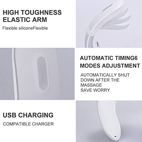 Masajeador de cuello, masajeador de hombro, masajeador de cuello eléctrico, cuello relajante, masajeador de cuello de pulso electromagnético con función de calefacción es adecuad