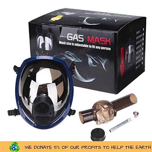 Máscara con Bong + Grinder THE BOAT 4 partes con rascador polen - kit para fumar tabaco.