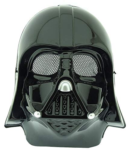Máscara de disfraz - disfraz - carnaval - halloween - guerrero negro darth vader star wars - color negro - niño - idea de regalo para cumpleaños