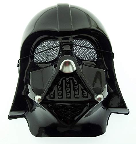 Máscara de disfraz - disfraz - carnaval - halloween - guerrero negro darth vader star wars - color negro - niño - idea de regalo para cumpleaños