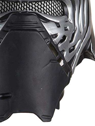 Mascara oficial de Rubie's de Kylo Ren de Star Wars, escala 1:2, talla única, color negro