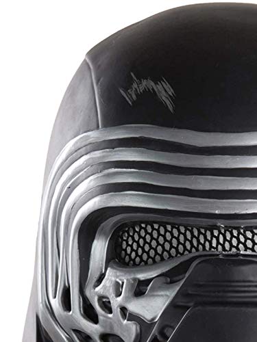 Mascara oficial de Rubie's de Kylo Ren de Star Wars, escala 1:2, talla única, color negro
