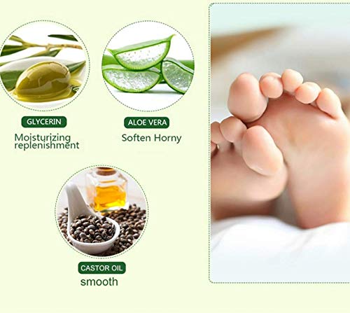 Mascarilla exfoliante para pies para pies de bebé, 2 pares de calcetines para piel dura, elimina callos y piel muerta dura, pies suaves en 7 días. Enriquecido con aloe vera