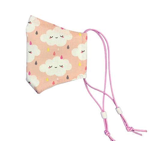 Mascarilla higiénica infantil homologada UNE 0065 bebé 3-4 años con filtro fijo lavable_marca: Brissa España