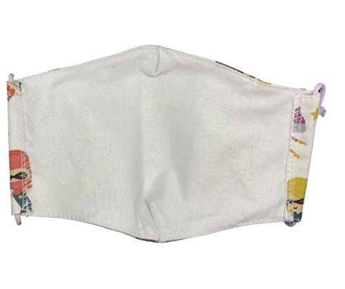 Mascarilla higiénica infantil homologada UNE 0065 niña 7-8-9 años con filtro fijo lavable_marca: Brissa España