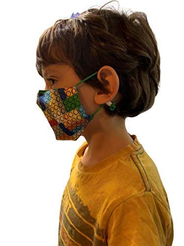 Mascarilla higiénica infantil homologada UNE 0065 niño 5-6-7 años con filtro fijo lavable_marca: Brissa España