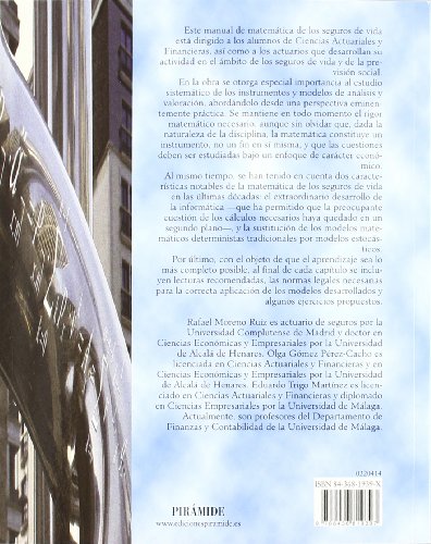 Matemática de los seguros de vida (Economía y Empresa)