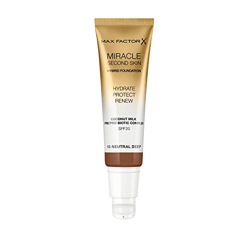 Max Factor Miracle Touch Second Skin - Base de maquillaje hidratante
