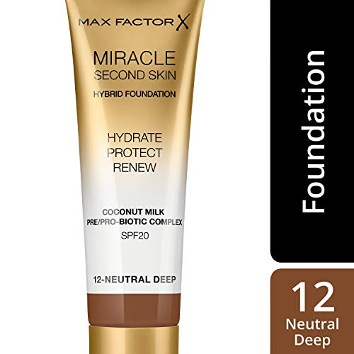 Max Factor Miracle Touch Second Skin - Base de maquillaje hidratante