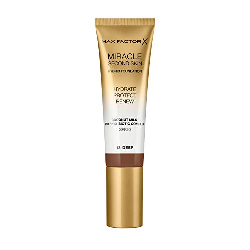 Max Factor Miracle Touch Second Skin - Base de maquillaje hidratante