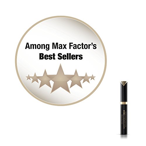 Max Factor - Paquete de regalo Modern Luxury Collection, máscara Masterpiece Max, lápiz de ojos Kajal Kohl y elegante bolso de terciopelo plateado dorado