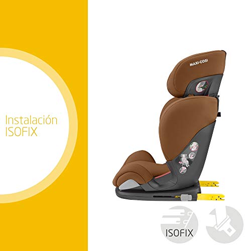 Maxi-Cosi RodiFix AirProtect Silla coche grupo 2/3 isofix, 15 - 36 kg, silla auto reclinable, crece con el niño 3.5 - 12 años, color authentic cognac