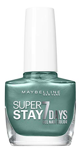 Maybelline New York Super Stay 7 Days - Esmalte de uñas, color turquesa y tango 915, 10 ml