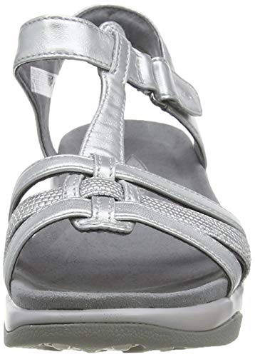 MBT Rani W, Sandalias con Punta Abierta para Mujer, Plateado (Silver Metallic 1299i), 37 EU