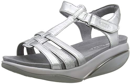MBT Rani W, Sandalias con Punta Abierta para Mujer, Plateado (Silver Metallic 1299i), 37 EU