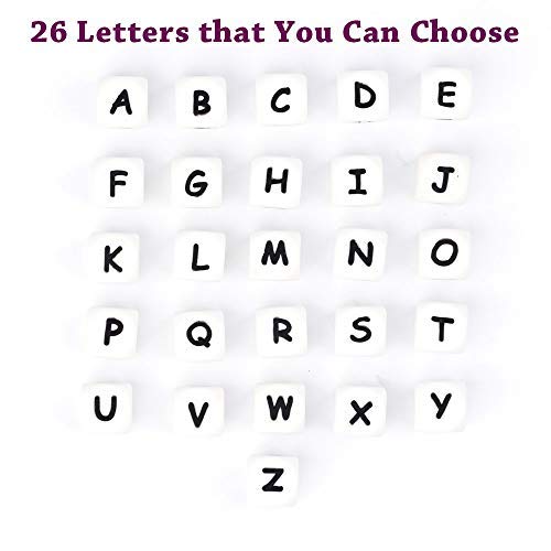 MCGMITT Chupeteros Personalizado Silicona Cadena Chupete Bebe Personalizada Nombre con Nombre Niño Sujeta Chupete(Rosa)