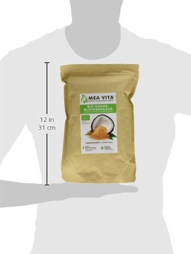 Meavita Azúcar De Coco, Sin Refinar, 1 Paquete (1x 1000 g) En Una Bolsa