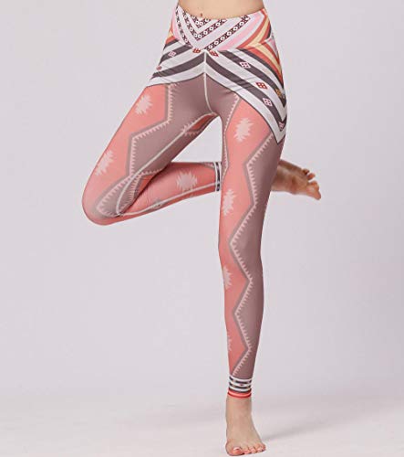 Medias para mujer Medias de mujer Nuevos pantalones de yoga impresos pantalones deportivos de fitness pantalones ajustados de yoga floral pantalones de amoníaco flores femeninas pintadas a mano XL