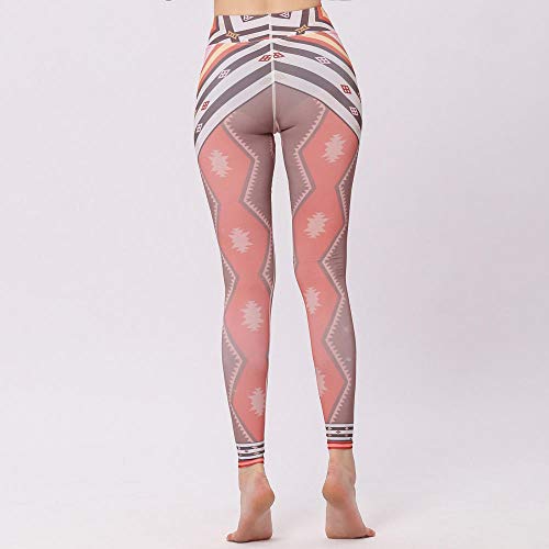 Medias para mujer Medias de mujer Nuevos pantalones de yoga impresos pantalones deportivos de fitness pantalones ajustados de yoga floral pantalones de amoníaco flores femeninas pintadas a mano XL