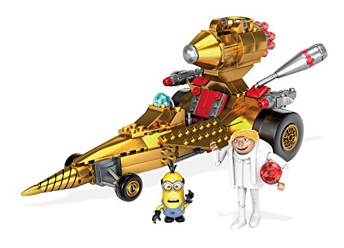 Mega Bloks-FDX84 Minions Disney Veh&ampiacuteculo transformable de DRU, Multicolor (Mattel FDX84)