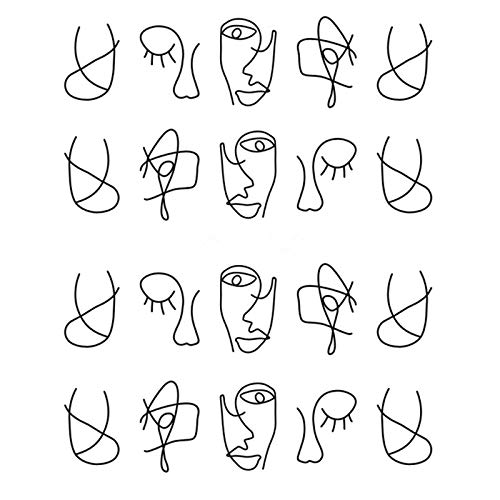 MEIYY Pegatina De Uñas 3 Hojas Pegatinas De Transferencia De Calcomanías De Agua De Dibujos Animados De Animales De Uñas Imagen Geometría Abstracta Linear Nail Art Slider Sticker Decoración