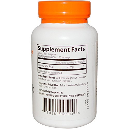 Mejores ácido alfa lipoico, 150 mg, 120 cápsulas - El médico de Best
