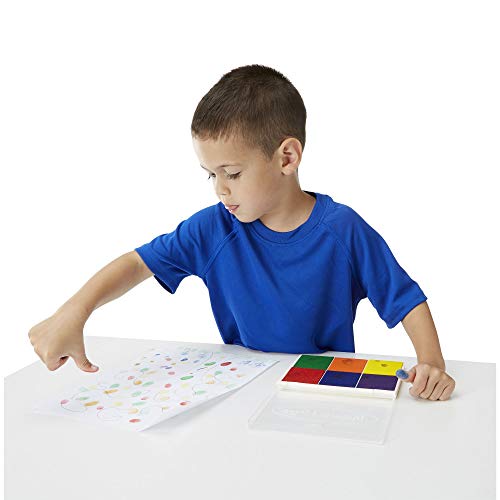 Melissa & Doug- Rainbow Cojín de Estampillas, Multicolor (11637)