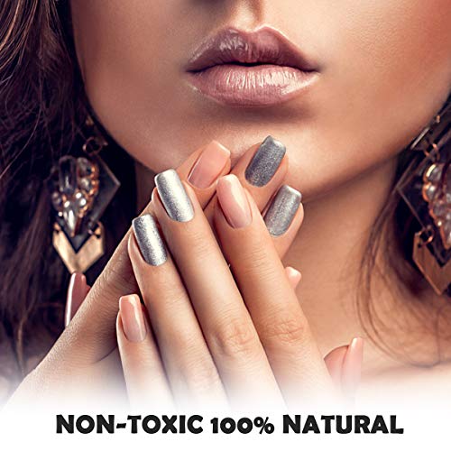 MENNYO Pigmento para Resina Epoxi, Colorante Jabones 50g Color Gris Plateado Mica en Polvos Metálico Natural para Kit Hacer Velas, Fabrica Slime, Pintura, Sombra de Ojos, Maquillaje, Esmalte de Uñas