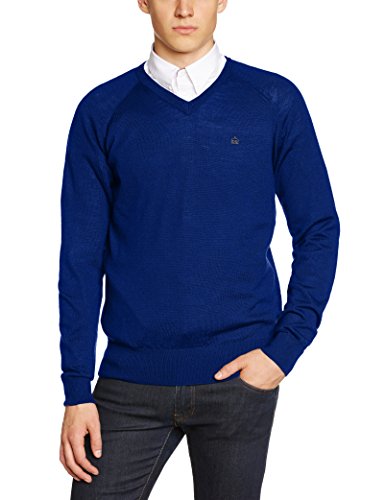 Merc of London Conrad Jersey, Bleu (Royale Blue), S para Hombre