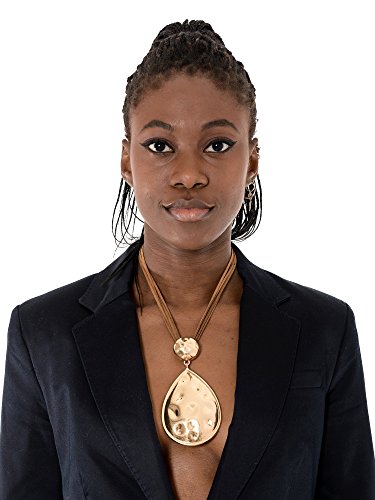 Mer’s Style - Colgante Mujer Dorado Collar Lágrima de Fiesta