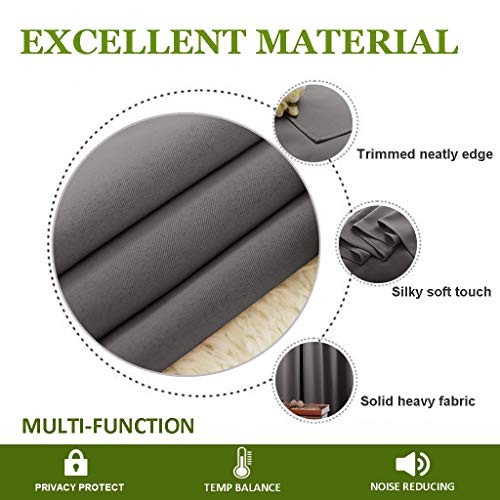 MEW - Cortinas opacas de anime, con diseño de Barcelona, 2 paneles, 63 x 160 cm