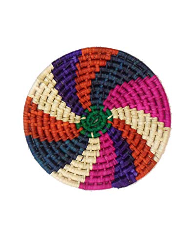 Mexican Beauty Shop Salvamanteles Tejido con Hoja de Palma, Fibras Naturales Resistentes al Calor. Protección para mesas. (Blanco)