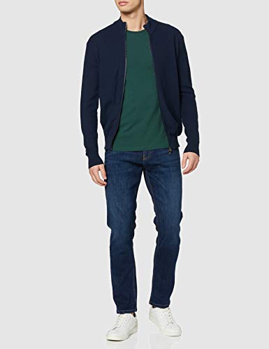 Mexx Chaqueta Punto, Azul (Black Iris 193921), Small para Hombre