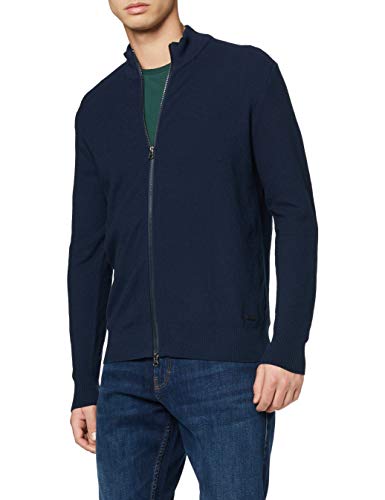 Mexx Chaqueta Punto, Azul (Black Iris 193921), Small para Hombre