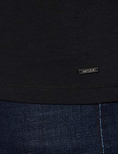 Mexx Polo, Negro (Black/Grey Melange 318742), Medium para Hombre