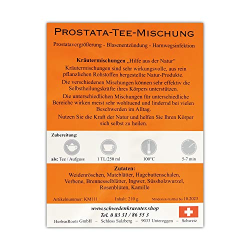 Mezcla de próstata «fuerte» – reconfortante en las molestias causadas por el aumento de la próstata, inflamación de las ampollas, infección del tracto urinario, problemas alrededor del agua