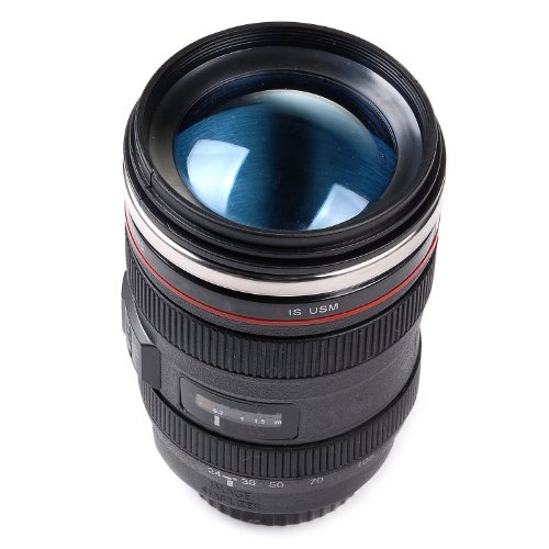 MFEIR® Taza de la lente de la cámara taza de café Copas de la lente en forma de la lente de la cámara para el café, la leche, el agua