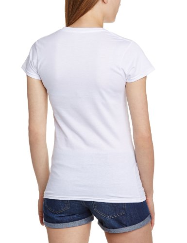 Mi villano favorito 2 - Camiseta de manga corta para mujer "I love minions", color blanco, talla M [Italia]
