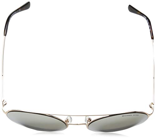 Michael Kors Cabo 11166G 55 Gafas de sol, Dorado (Rose Gold/Tone/Silver Mirror), Mujer
